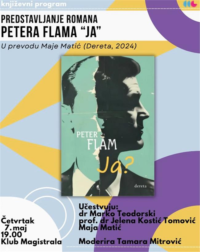 Predstavljanje romana Petera Flama „JA?“